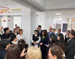 Оқу-ағарту министрі Жұлдыз Сүлейменова жұмыс сапарымен  Ә.Жангелдин атындағы орта мектепке арнайы атбасын бұрды