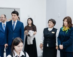 Оқу-ағарту министрі Жұлдыз Сүлейменова жұмыс сапарымен  Ә.Жангелдин атындағы орта мектепке арнайы атбасын бұрды