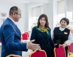 Оқу-ағарту министрі Жұлдыз Сүлейменова жұмыс сапарымен  Ә.Жангелдин атындағы орта мектепке арнайы атбасын бұрды